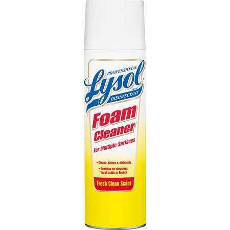 LYSOL Disinfectant Foam Cleaner, 24 oz (1.50 lb) Fresh Clean, 12 PK RAC02775CT